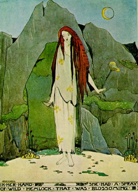 The Fisherman and His Soul : A Spray of Hemlock, Jessie M. King