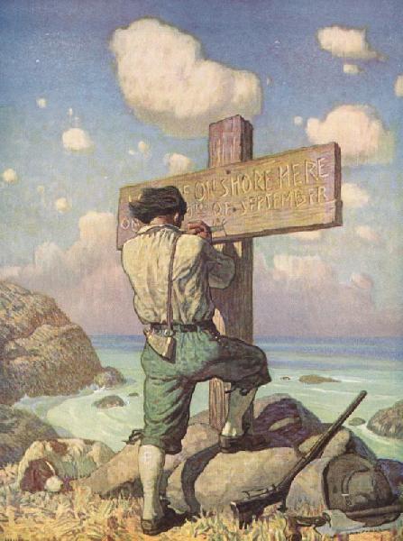 ...and making it into a great Cross I set it up on the Shore where I first landed...